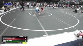 73 lbs Round 2 - Carter Winn, Eureka vs Weston Crockett, WTC