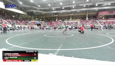 67 lbs Quarterfinal - Carson Harris, WR - Topeka Blue Thunder vs Cole Shaffer, Derby