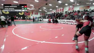 125 lbs Cons. Semi - Aleia Apostol, Poway vs Alexia Hernandez, Rio Mesa