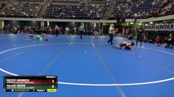 50 lbs Round 3 - McCoy Heinrich, American Outlaws Wrestling vs Major Greer, Siouxland Wrestling Academy