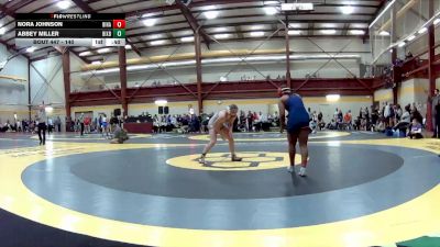 140 lbs Cons. Round 4 - Nora Johnson, Bishop Hartley vs Abbey Miller, Bixby