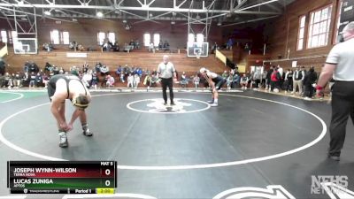 285 lbs Quarterfinal - Lucas Zuniga, Aptos vs Joseph Wynn-Wilson, Terra Nova