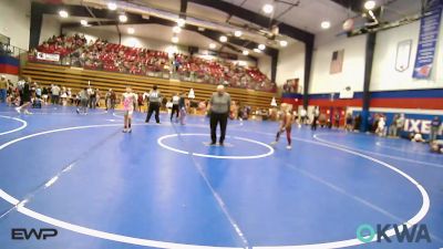 80 lbs Quarterfinal - Matthew Lesher II, Mojo Grappling Academy vs Cooper Ross, Tonkawa Takedown Club