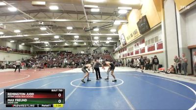 120 lbs Quarterfinal - Remington Judd, Desert Ridge High School vs Max Freund, Show Low