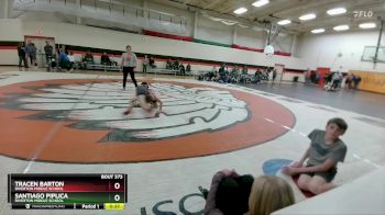 70 lbs Cons. Semi - Santiago Piplica, Riverton Middle School vs Tracen Barton, Riverton Middle School