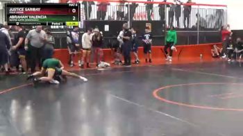 132 lbs Champ. Round 1 - Abraham Valencia, Notre Dame (Riverside) vs Justice Saribay, Palo Verde