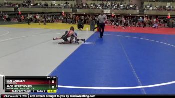 80 lbs Cons. Round 1 - Jace McReynolds, Mineral Point Wrestling Club vs Ben Carlsen, Centennial