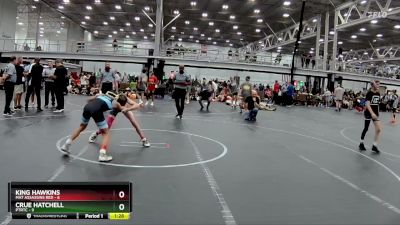 84 lbs Round 3 (8 Team) - Crue Hatchell, PTRTC vs King Hawkins, Mat Assassins Red