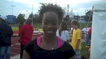 Ayana Alexander broke Trinidad national record in TJ at 2012 Virginia Challenge
