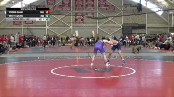 157 lbs Semifinal - Peter Kane, Williams College vs Matt Lucas, Roger Williams