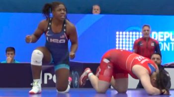 76 kg 1/2 Final - Inkara Zhanatayeva, Kazakhstan vs Dymond Precious Guilford, United States