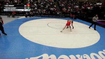 4A 138 lbs Cons. Round 2 - Dax Wright, Bear River vs Kixten Barney, Uintah