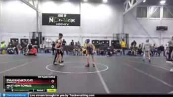 80 lbs Finals (2 Team) - Matthew Rowles, 4M vs Evan Kaliakoudas, Mavericks