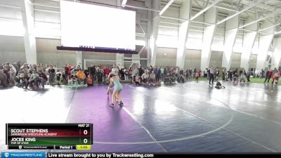 115 lbs Semifinal - Scout Stephens, Sanderson Wrestling Academy vs Jocee King, Top Of Utah