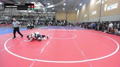 120 lbs Consi Of 8 #2 - Grace Kenna, Bedford vs Jocelyn Antes, Frontier