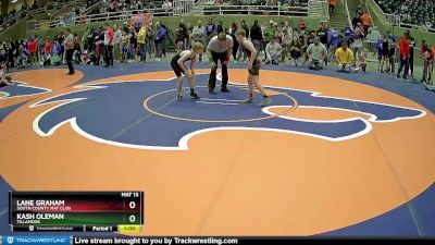 92 lbs Cons. Round 1 - Kash Oleman, Tillamook vs Lane Graham, South County Mat Club