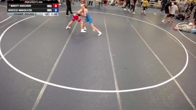 120 lbs Champ. Round 2 - Brett Kiecker, MN Elite vs Rocco Mikolyzk, MN Elite