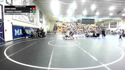 113 lbs Champ. Round 1 - Bradley Pulvers, Redondo Union vs David Lerma, Valley View