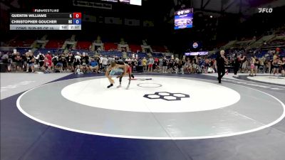 100 lbs Cons. Sub-rd Of 16 - Quentin Williams, IL vs Christopher Goucher, NC