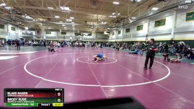 70 lbs Cons. Round 4 - Brody Rude, Redfield Youth Wrestling vs Blake Rager, Sheridan Wrestling Club