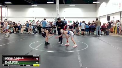 56 lbs Round 1 (4 Team) - Jackson Claycomb, U2 Starts & Stripes vs Grant Gouck, New England Gold