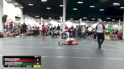 88 lbs Round 1 (4 Team) - Geno DiJoseph, Mat Warriors Red vs Graham Fernald, Mat Warriors White