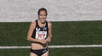 Jackie Areson live after 5k victory and PR at USATF Oxy HP 2012