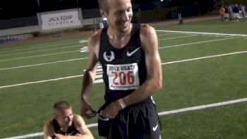 Dathan Ritzenhien talks race feel and training after 5k at 2012 USATF Oxy HP
