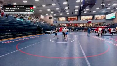 132 lbs Quarterfinal - Caio Aron, CW College Park vs Charlie Paquette, Richardson Pearce