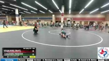 100 lbs Semifinal - Kylin Ivory Truitt, All American Wrestling Club vs Cassandra Medrano, Lightning Wrestling Club