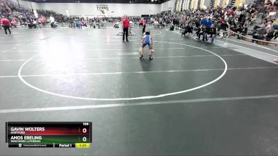 106 lbs Champ. Round 2 - Amos Ebeling, Wisconsin Lutheran vs Gavin Wolters, Hartford