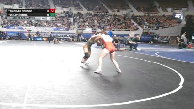 122-D2 5th Place Match - Scarlet Hargan, Coconino High School vs Zulay Osuna, Salpointe Catholic High School
