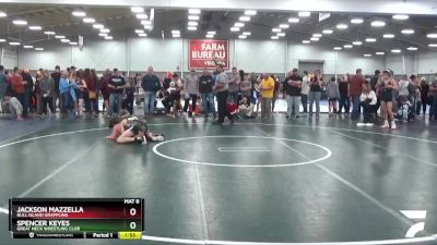 110 lbs Champ. Round 2 - Spencer Keyes, Great Neck Wrestling Club vs Jackson Mazzella, Bull Island Grappling