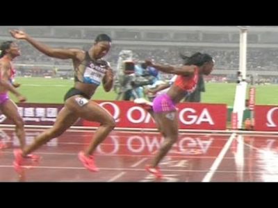 Campbell-Brown holds off Jeter for 200m win - Shanghai Diamond League 2012