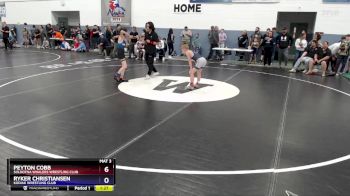 83 lbs Semifinal - Ryker Christiansen, Kodiak Wrestling Club vs Peyton Cobb, Soldotna Whalers Wrestling Club