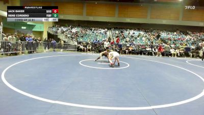 126 lbs Consi Of 32 #1 - Jack Baker, Davis vs Rene Cordero, Poway