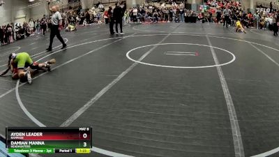 115 lbs Quarterfinal - Damian Manna, Headhunters vs Ayden Leader, Rampage