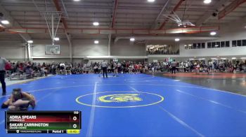 110 lbs Cons. Round 2 - Adria Spears, Springfield vs Sakari Carrington, Grand Haven