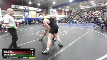 190 lbs Cons. Round 4 - Chance Evans, San Luis Obispo vs Asa Goff, Newport Harbor