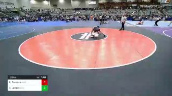 126 lbs Consi Of 16 #1 - Aaron Zamora, None vs Rodrigo Lopez, Wasco Wrestling