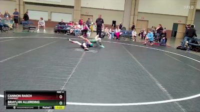 80 lbs Cons. Semi - Braylnn Allerding, Ringgold vs Cannon Rasch, Slingshot