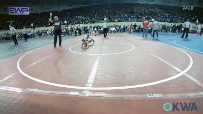 70 lbs 3rd Place - Zane Perron, Mcalester Youth Wrestling vs Jackson Henry, Piedmont