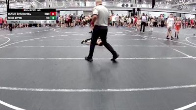 52 lbs Round 1 (8 Team) - Jaxon Churchill, RedNose WS vs Nico Zitto, The Outsiders Squeeze