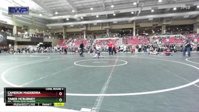 110 lbs Cons. Round 4 - Taber McBurney, WR - Topeka Blue Thunder vs Cameron Madderra, NIXA