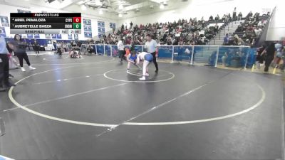 190 lbs Semifinal - Aubreyelle Baeza, San Dimas vs Ariel Penaloza, Cypress