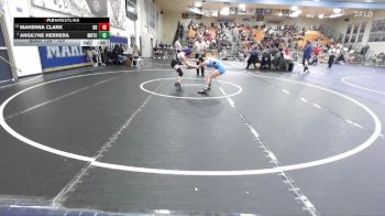105 lbs Cons. Semi - Angilyne Herrera, Montclair vs Makenna Clark, Diamond Ranch