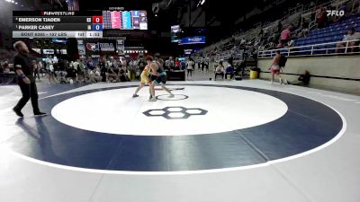 157 lbs Cons. Sub-semis - Emerson Tjaden, KS vs Parker Casey, IA