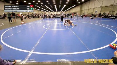 61 lbs Quarterfinal - Joaquin Vasquez, POWA 9U vs Breckon Milburn, Powerhouse Elite 9U