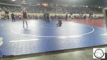 110 lbs Consi Of 8 #1 - Adalee Burkart, Coweta vs Kali Johnson, Chickasha Wrestling