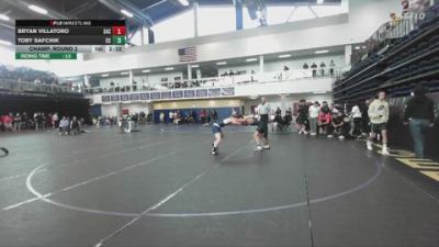141 lbs Champ. Round 2 - Bryan Villatoro, Santa Ana College vs Toby Safchik, Cerritos College